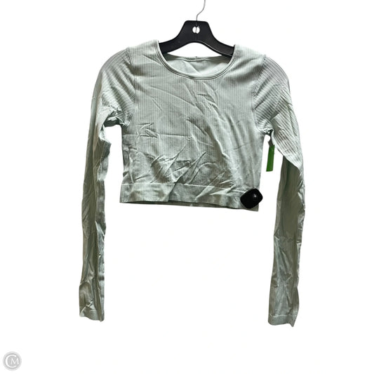 Athletic Top Long Sleeve Crewneck By Lululemon In Green, Size: 6