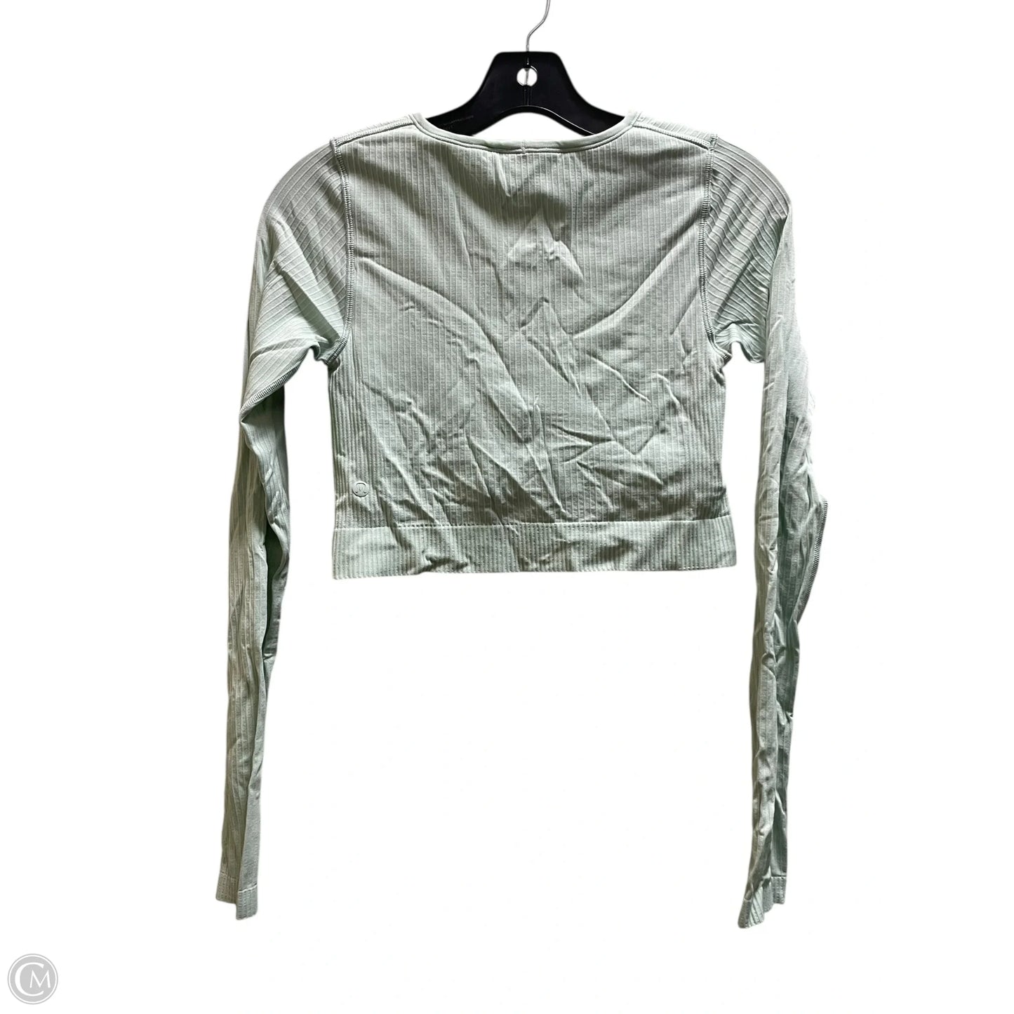 Athletic Top Long Sleeve Crewneck By Lululemon In Green, Size: 6