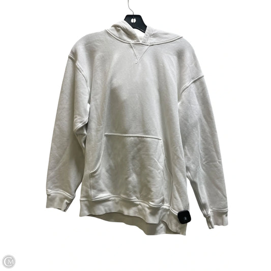 Athletic Sweatshirt Hoodie By Lululemon In White, Size: 12