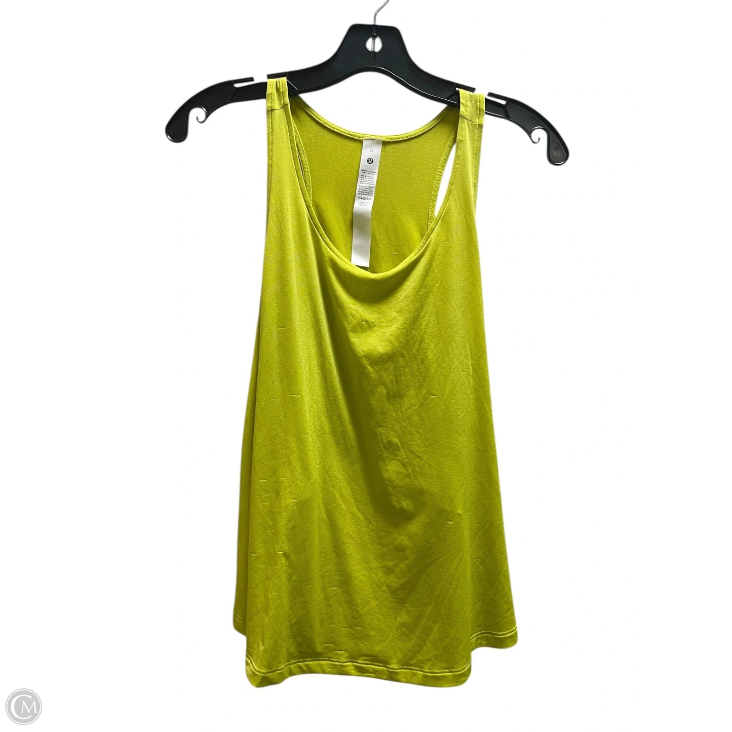 Athletic Tank Top By Lululemon In Green, Size: 12