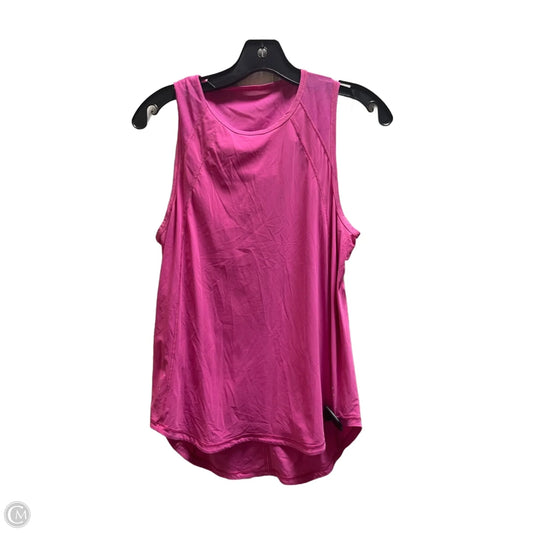 Athletic Tank Top By Lululemon In Pink, Size: 12