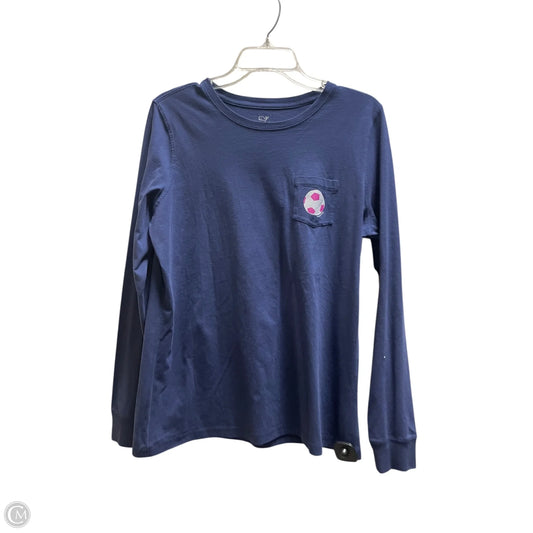 Top Short Sleeve By Vineyard Vines In Navy, Size: M