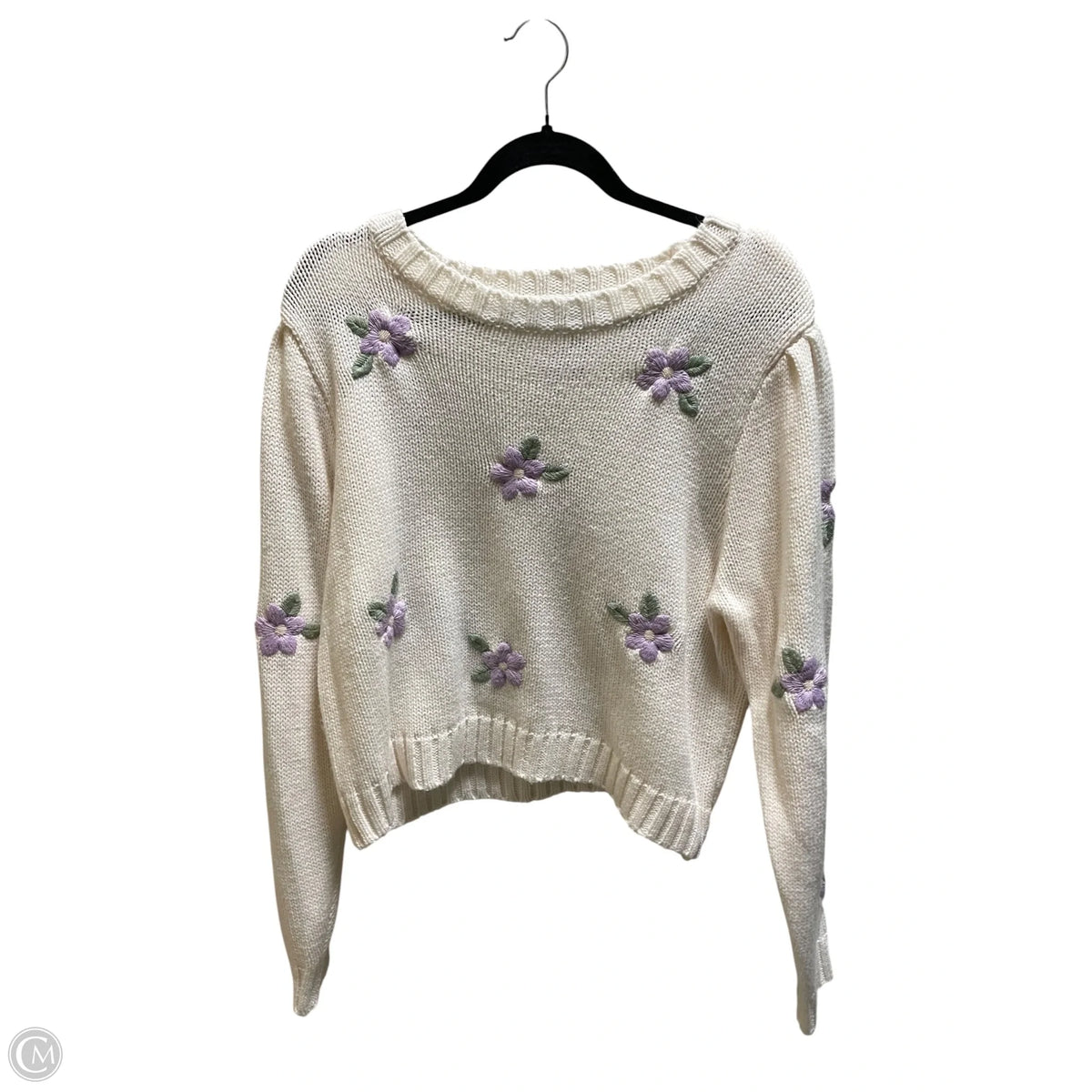 Sweater By Francesca’s In Cream, Size: L