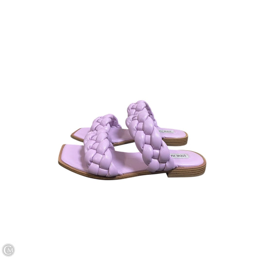 Sandals Flats By Steve Madden In Purple, Size: 8