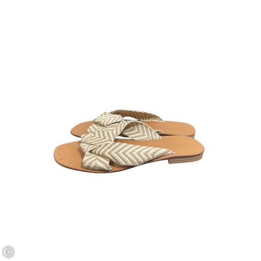 Sandals Flats By Universal Thread In Tan, Size: 8