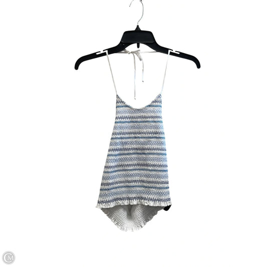 Top Sleeveless By Zara In Blue, Size: M