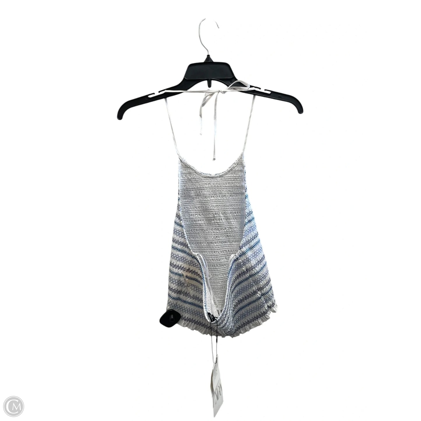 Top Sleeveless By Zara In Blue, Size: M