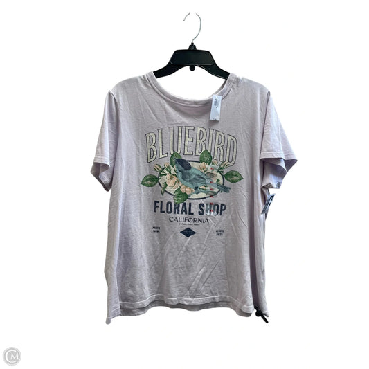 Top Short Sleeve By Old Navy In Purple, Size: Xl