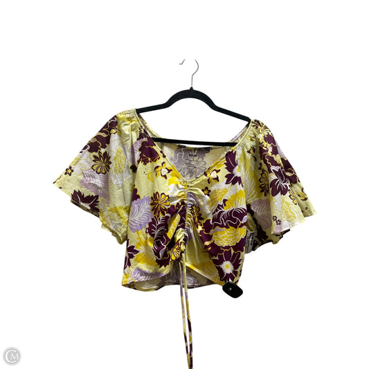 Top Short Sleeve By Maeve In Floral Print, Size: M