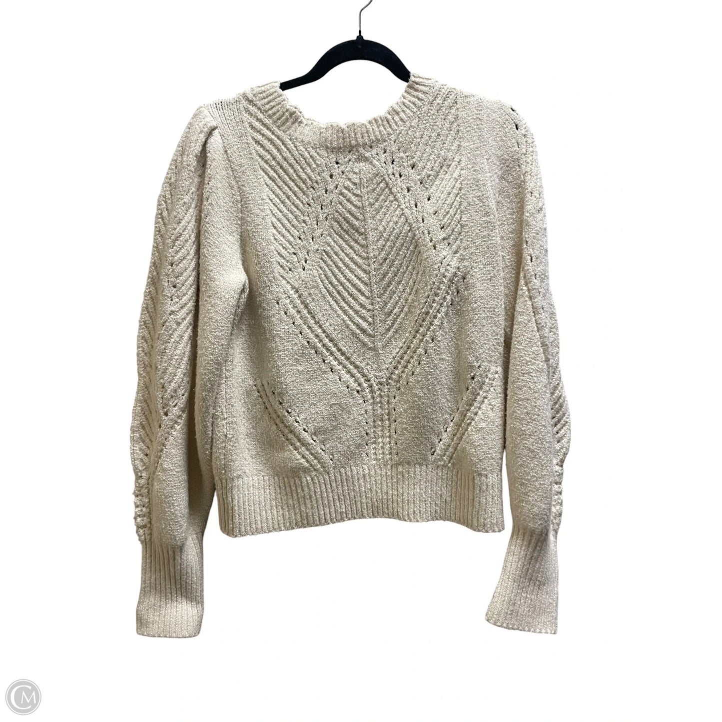 Sweater By Anthropologie In Cream, Size: M