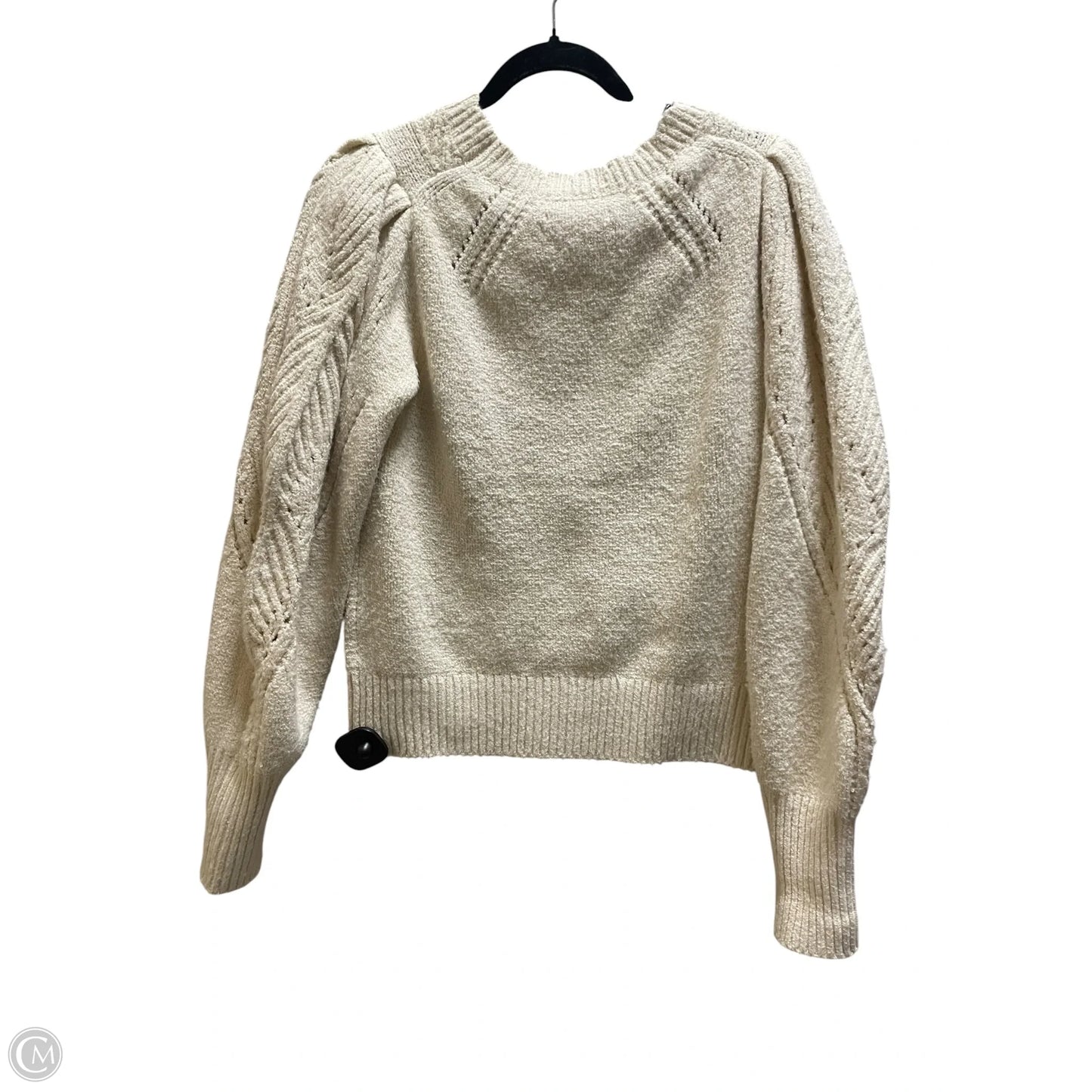 Sweater By Anthropologie In Cream, Size: M
