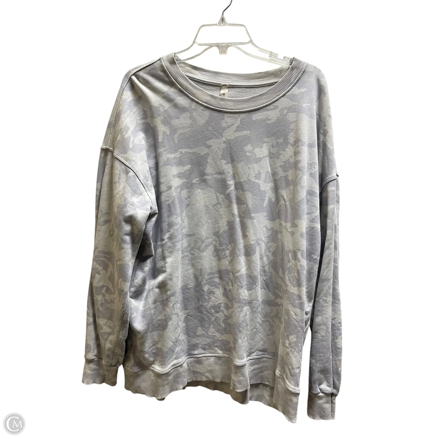 Athletic Sweatshirt Crewneck By Lululemon In Camouflage Print, Size: 10