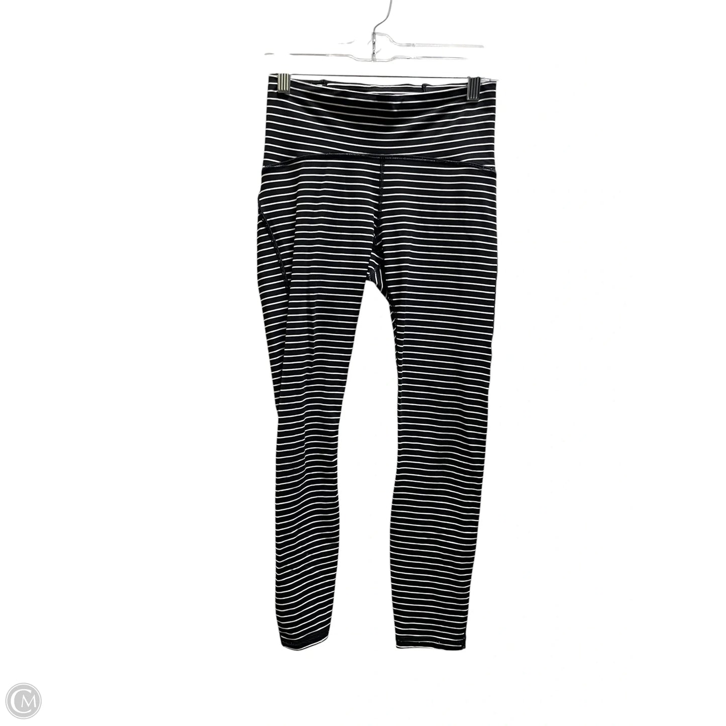 Athletic Leggings By Lululemon In Striped Pattern, Size: 6