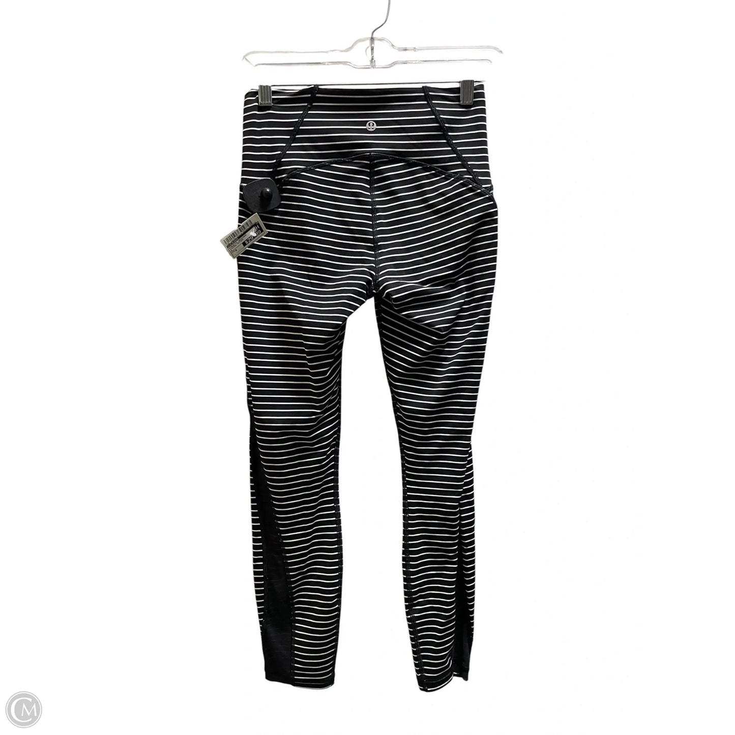 Athletic Leggings By Lululemon In Striped Pattern, Size: 6