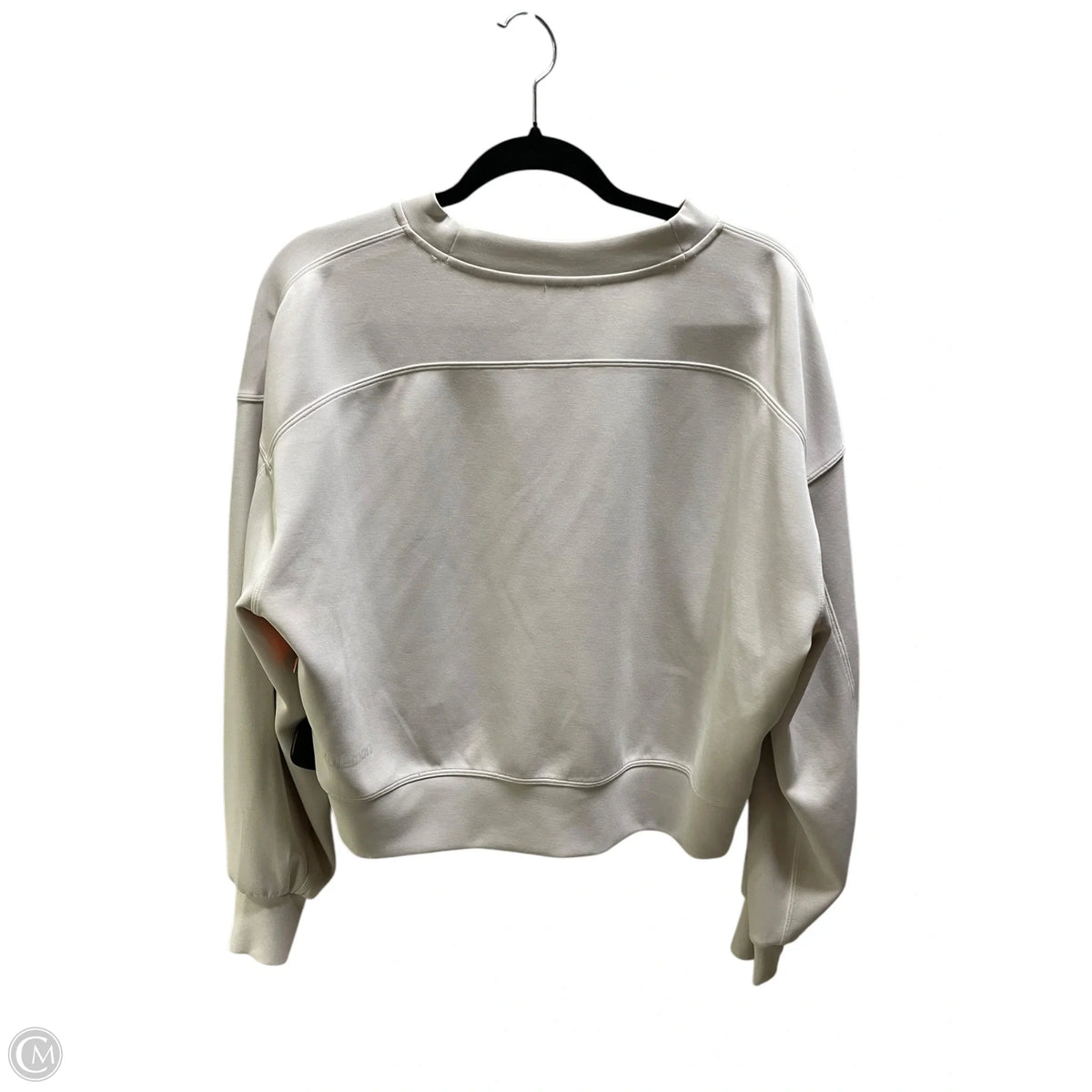 Athletic Sweatshirt Crewneck By Lululemon In Grey, Size: 4