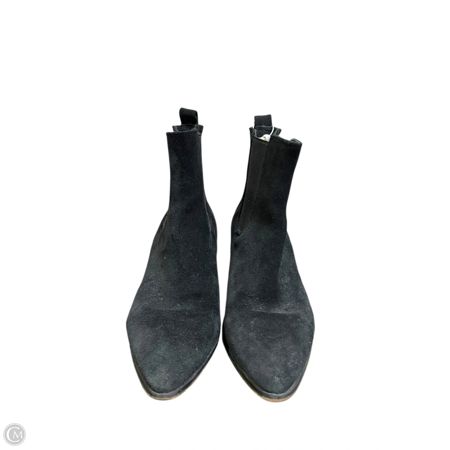 Boots Ankle Heels By Clothes Mentor In Black, Size: 8