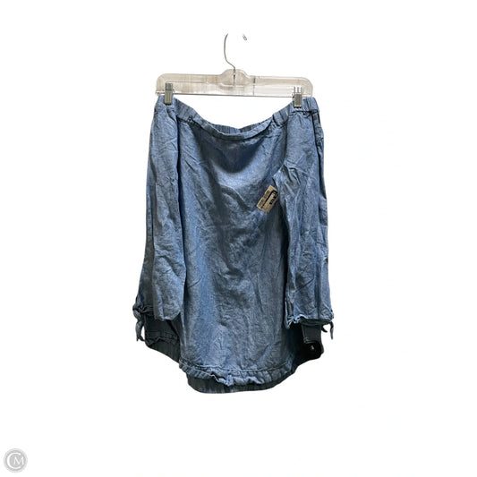 Top Long Sleeve By Free People In Blue, Size: S