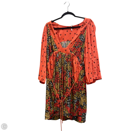 Dress Casual Midi By Free People In Orange, Size: M