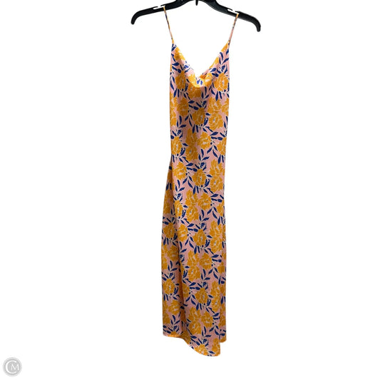 Dress Casual Midi By Clothes Mentor In Floral Print, Size: Xs