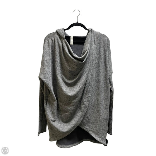 Athletic Top Long Sleeve Hoodie By Athleta In Grey, Size: S