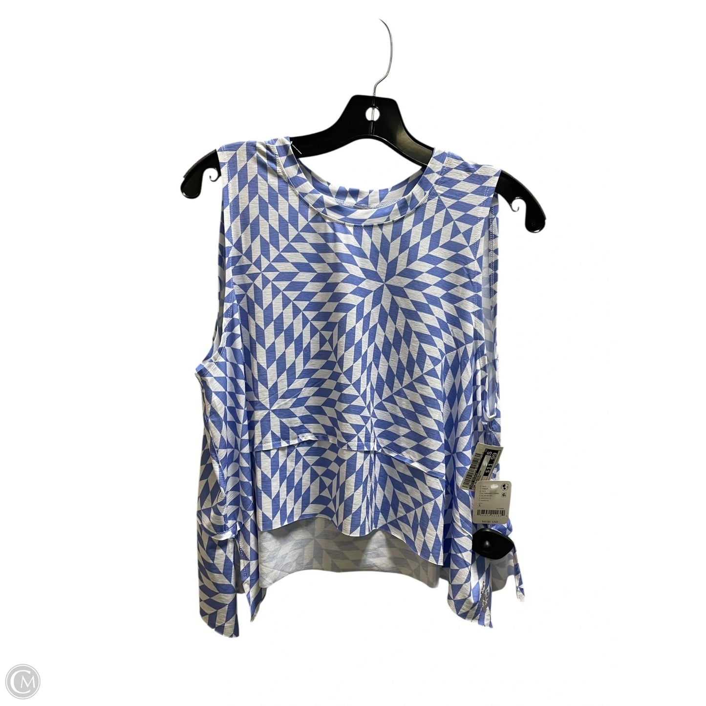 Top Sleeveless By Free People In Blue & Brown, Size: S