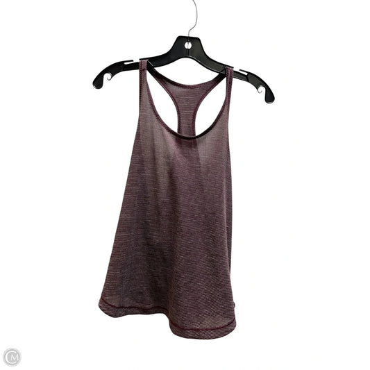 Athletic Tank Top By Lululemon In Purple, Size: M