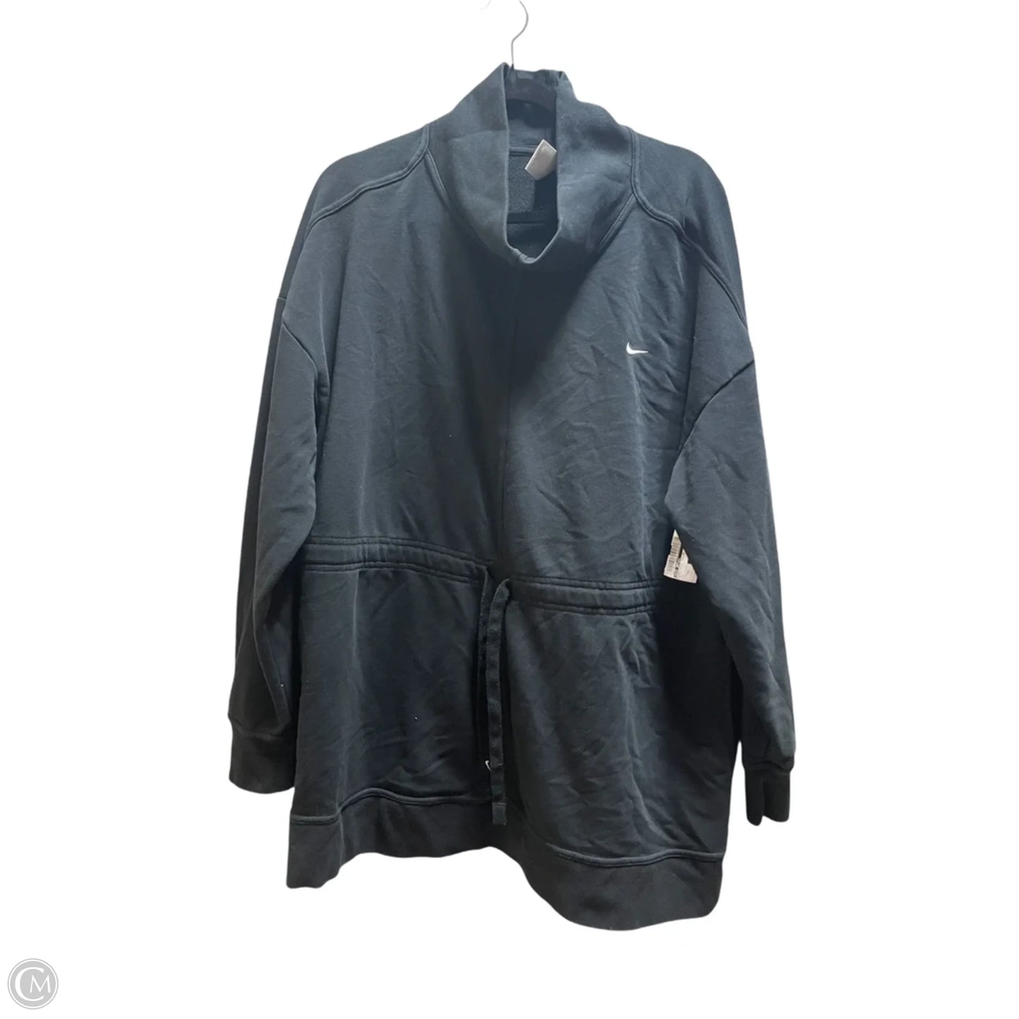 Sweatshirt Collar By Nike Apparel In Black, Size: Xxl