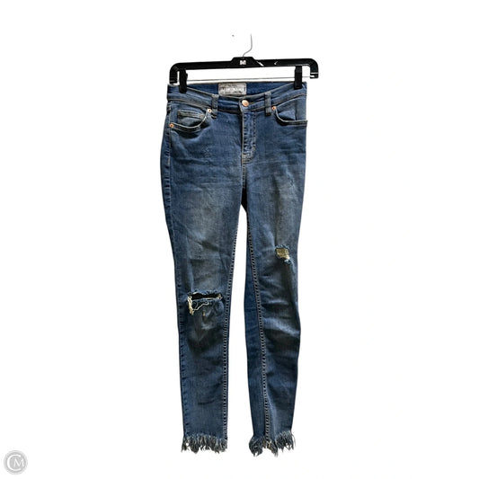 Jeans Straight By Free People In Blue Denim, Size: 0