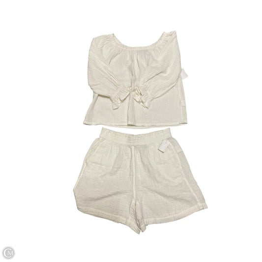 Shorts Set By Lands End In Cream, Size: S