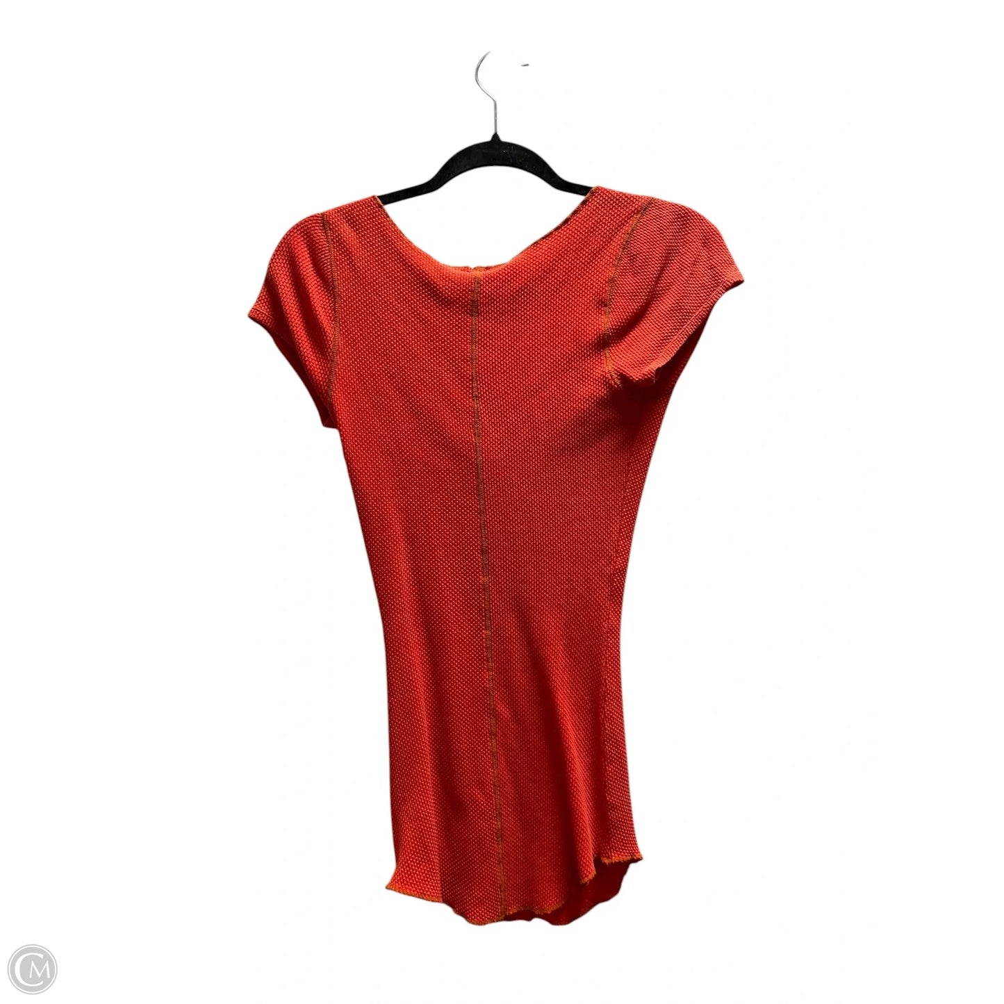 Top Short Sleeve By Free People In Orange, Size: M