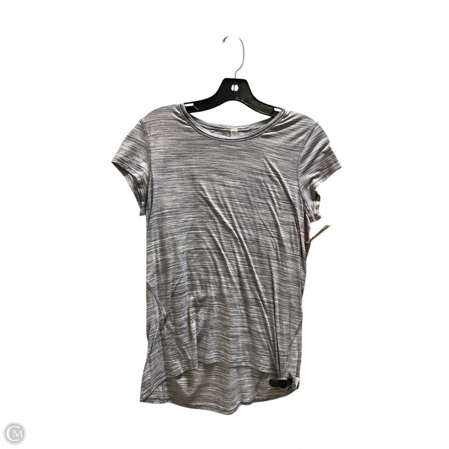 Top Short Sleeve By Lululemon In Grey, Size: 6