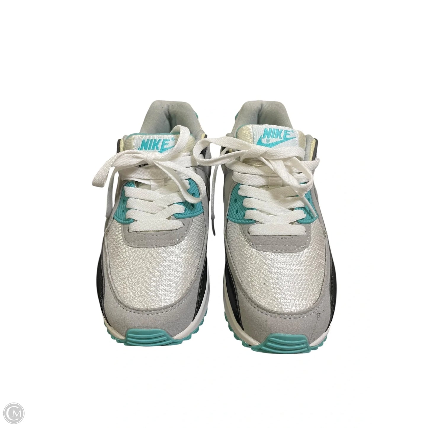 Shoes Sneakers By Nike In Grey & White, Size: 6.5