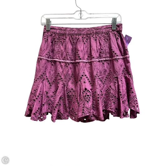 Skirt Mini & Short By Free People In Purple, Size: Xs