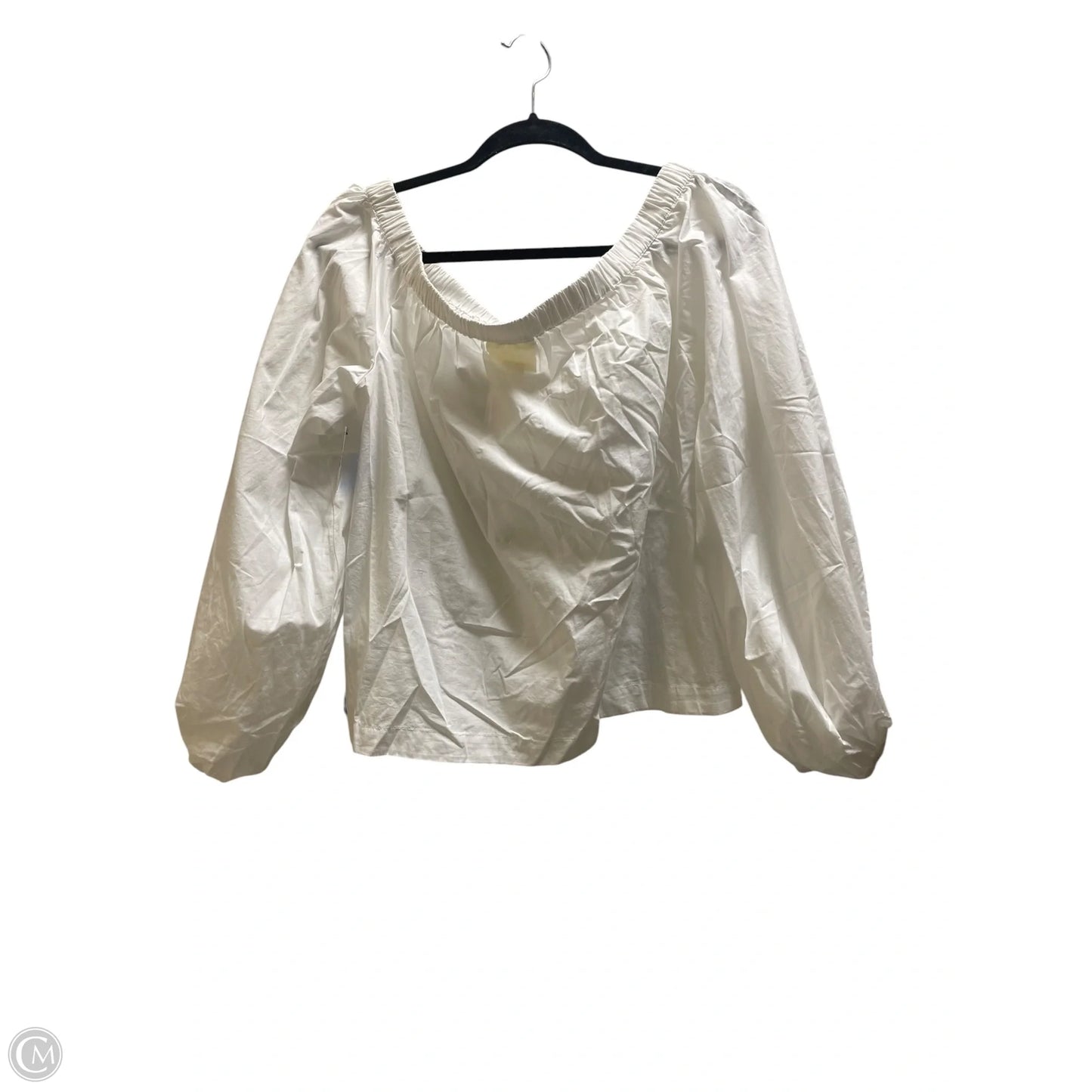 Top Short Sleeve By Maeve In White, Size: L