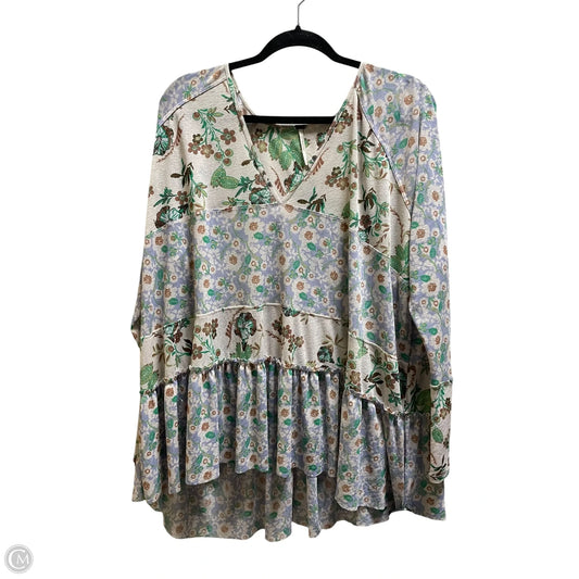 Top Long Sleeve By Free People In Multi-colored, Size: S