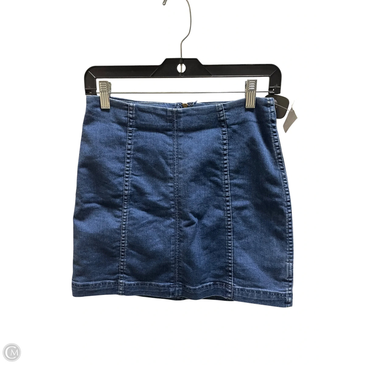 Skirt Mini & Short By Free People In Blue Denim, Size: 6
