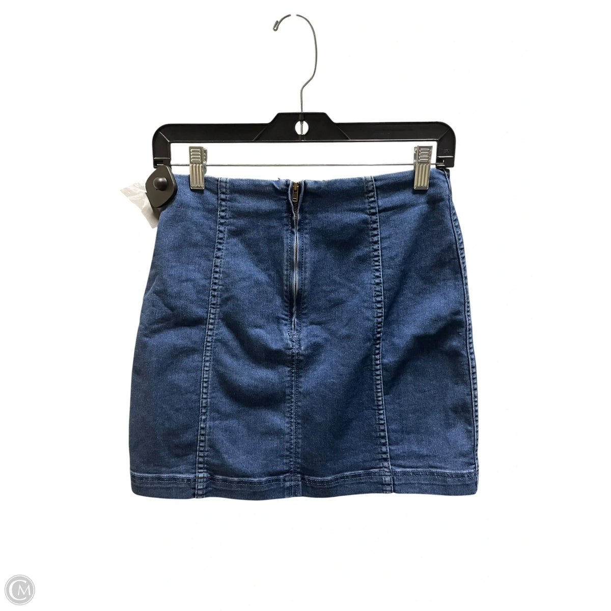 Skirt Mini & Short By Free People In Blue Denim, Size: 6