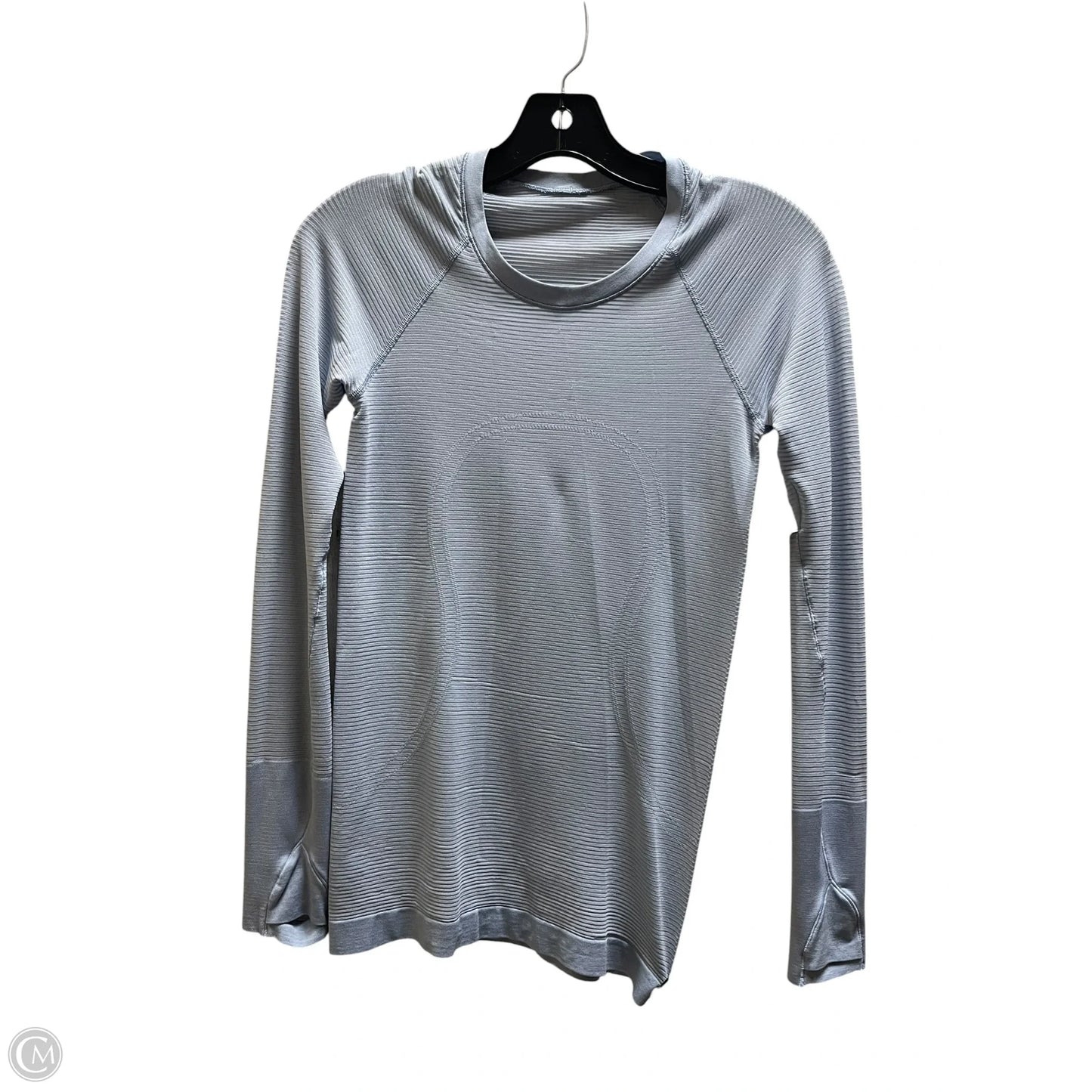 Athletic Top Long Sleeve Crewneck By Lululemon In Blue, Size: 4
