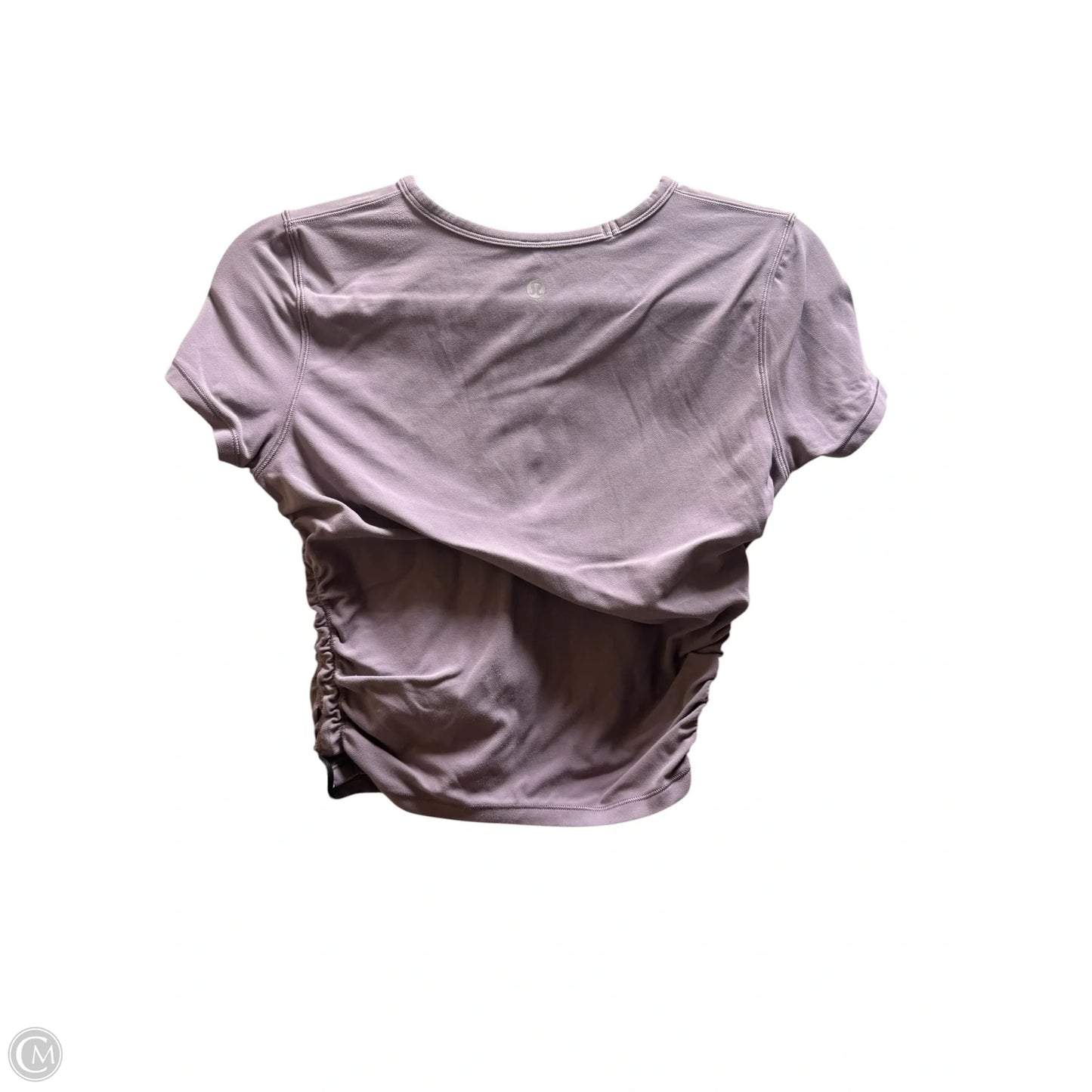 Athletic Top Short Sleeve By Lululemon In Purple, Size: 4