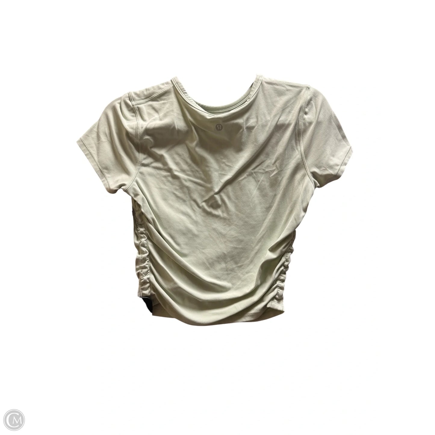 Athletic Top Short Sleeve By Lululemon In Green, Size: 4