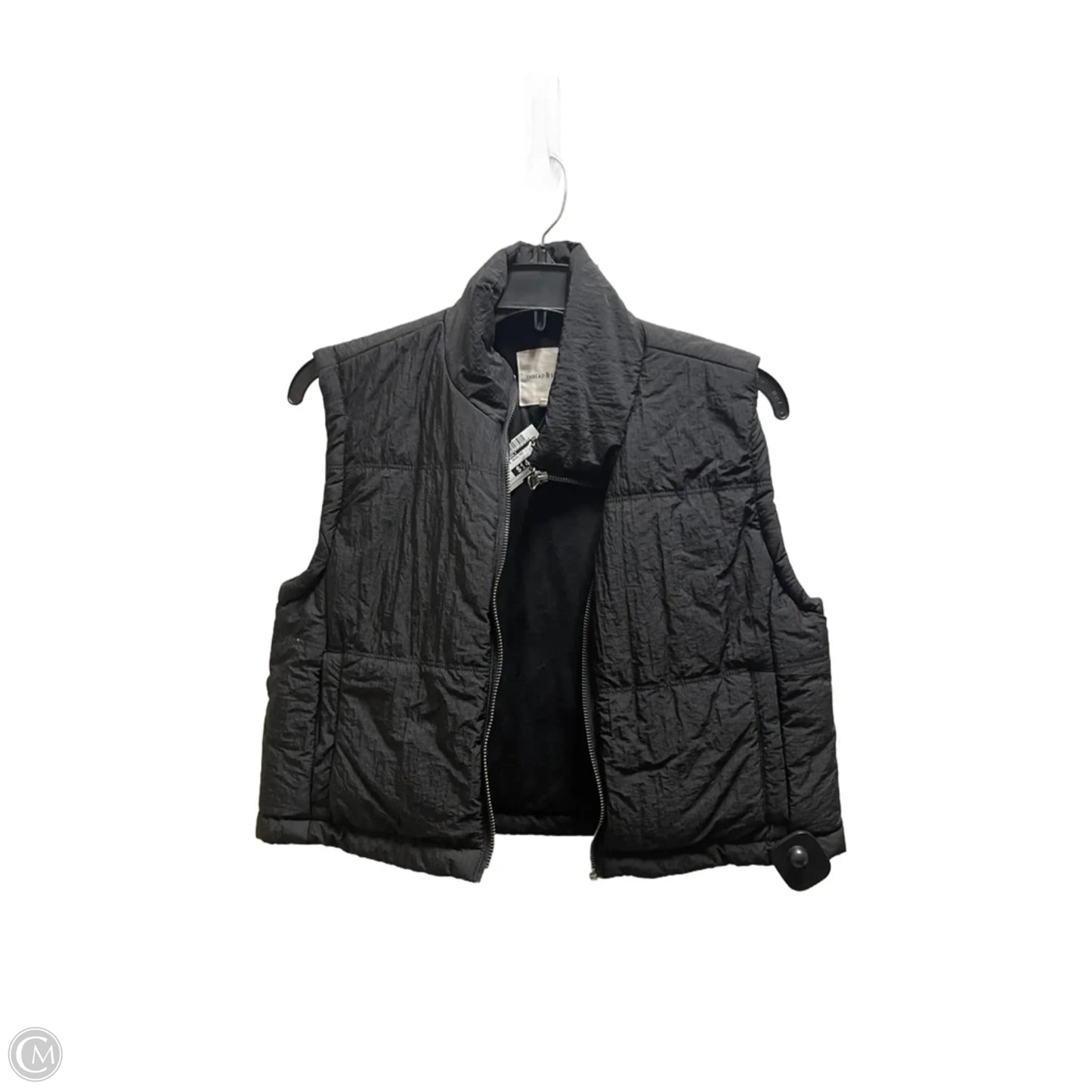 Vest Puffer & Quilted By Thread And Supply In Black, Size: Xs
