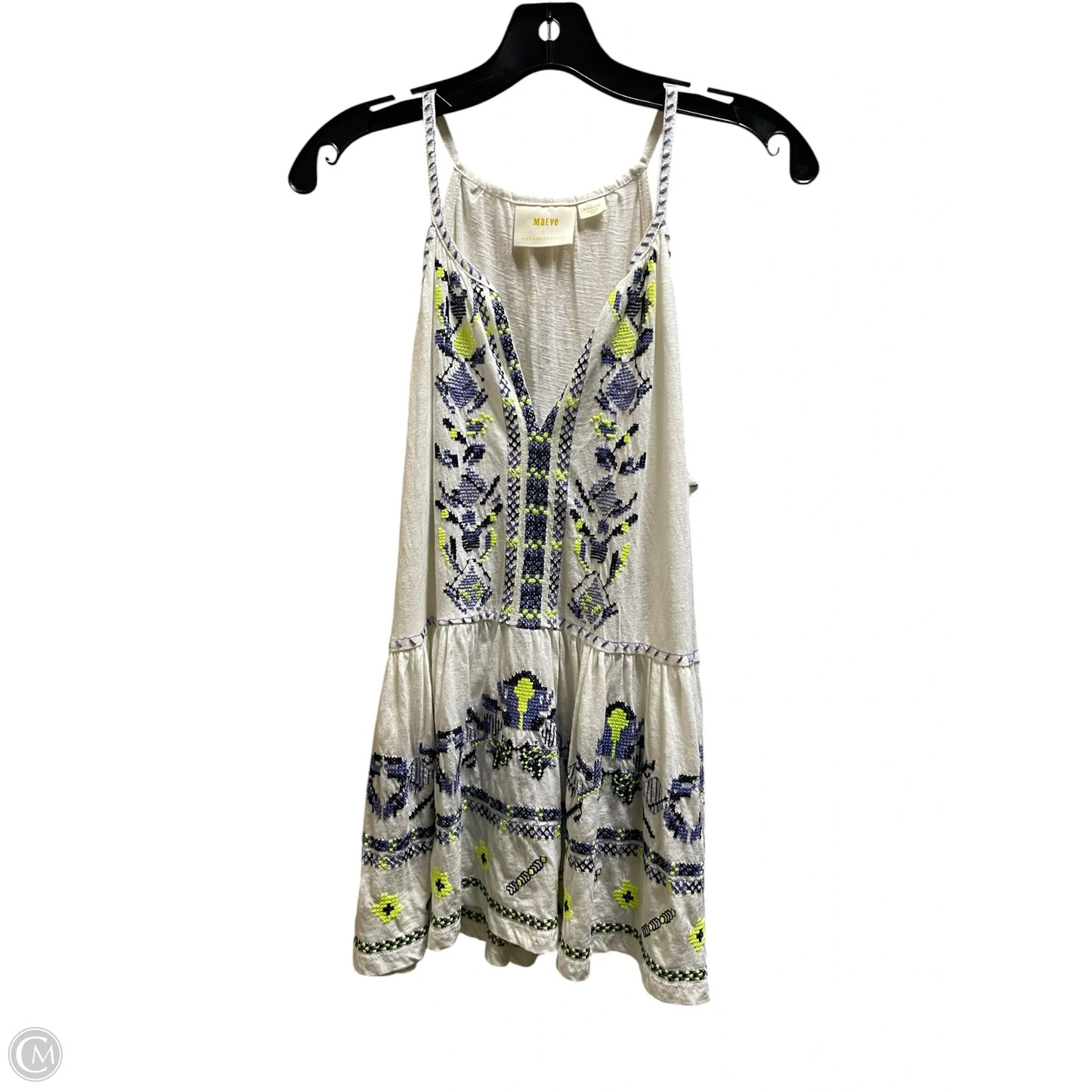 Top Sleeveless By Maeve In White, Size: M