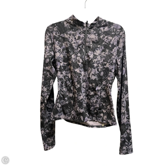 Athletic Top Long Sleeve Collar By Lululemon In Purple, Size: M