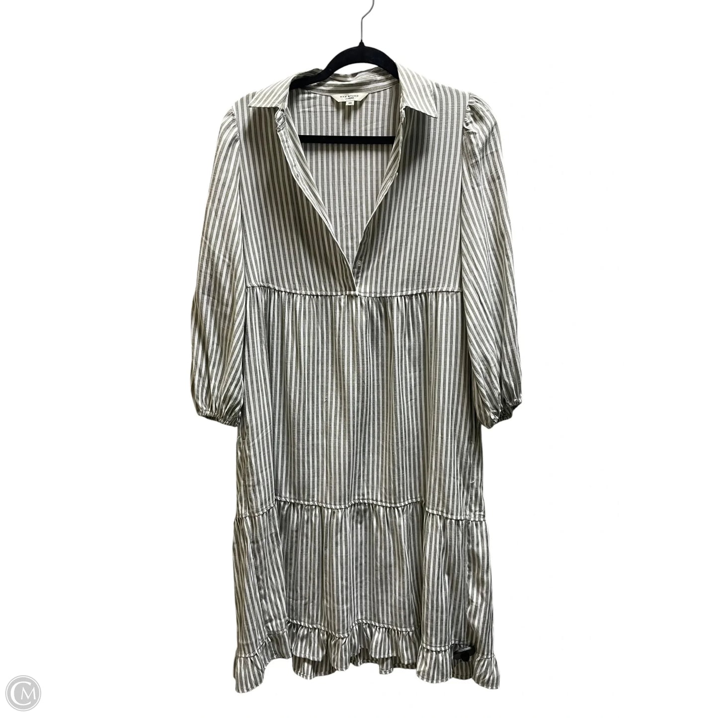 Dress Casual Midi By Max Studio In Striped Pattern, Size: Xs