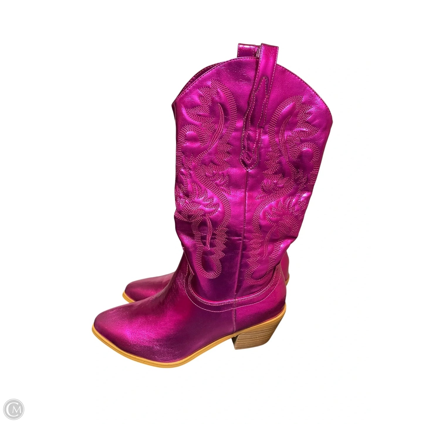 Boots Western By Clothes Mentor In Pink, Size: 9