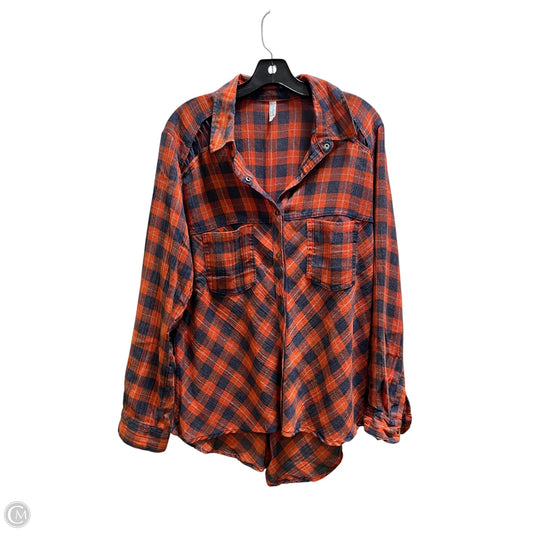 Top Long Sleeve By Free People In Orange, Size: M