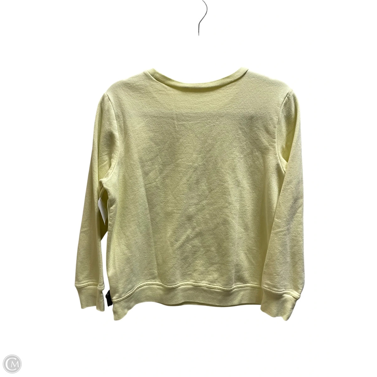 Sweatshirt Crewneck By Gap In Yellow, Size: M
