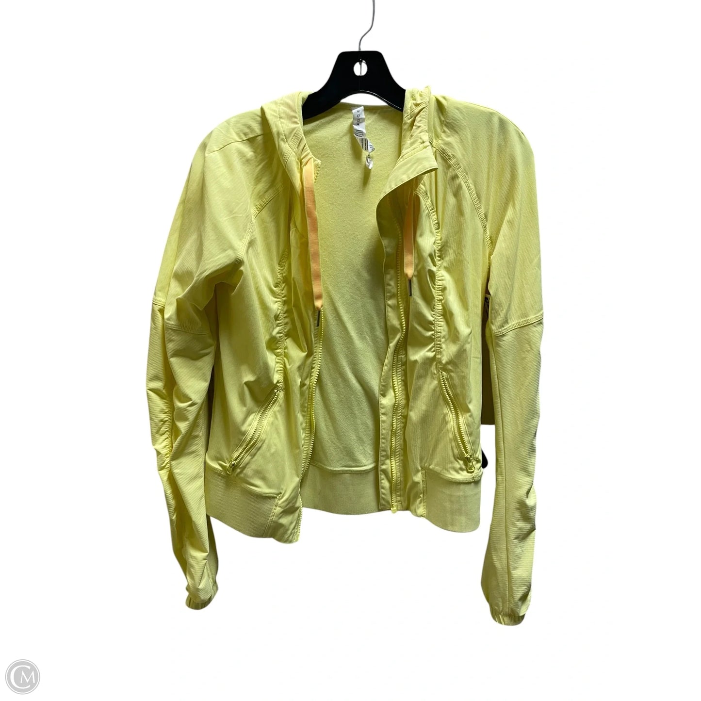 Athletic Jacket By Lululemon In Yellow, Size: 4