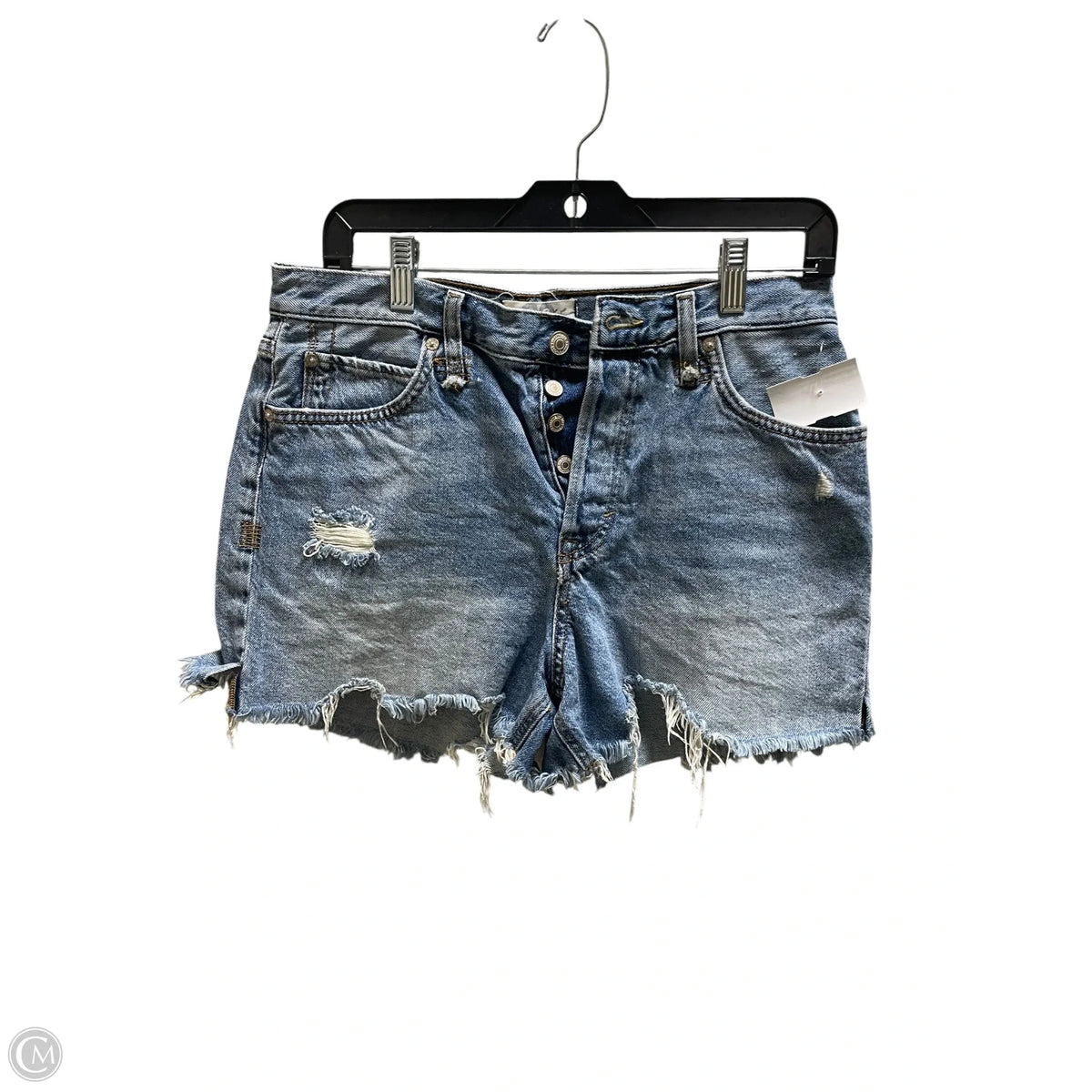 Shorts By Free People In Blue Denim, Size: 8