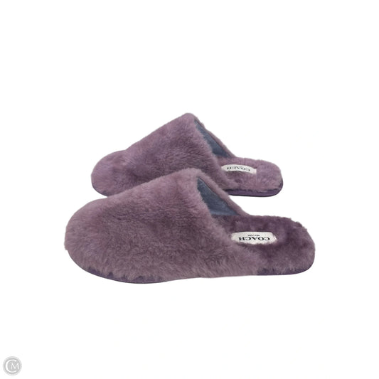 Shoes Designer By Coach In Purple, Size: 7